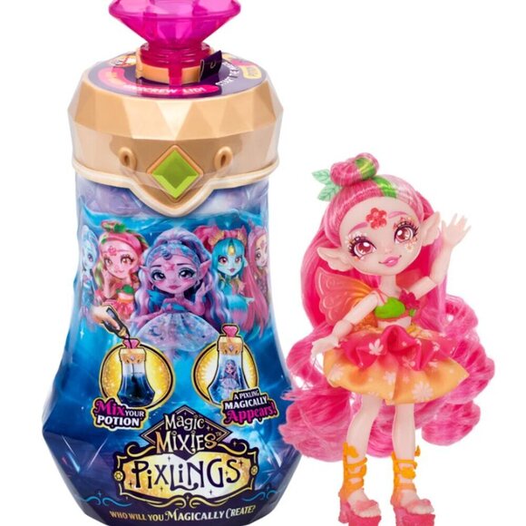 Magic Mixies Pixlings Doll- Faye the Fairy Green Diamond - Picture 1 of 5